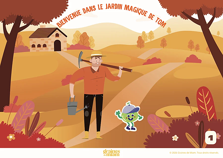 Affiche : bienvenue dans le jardin magique de Tom, en automne